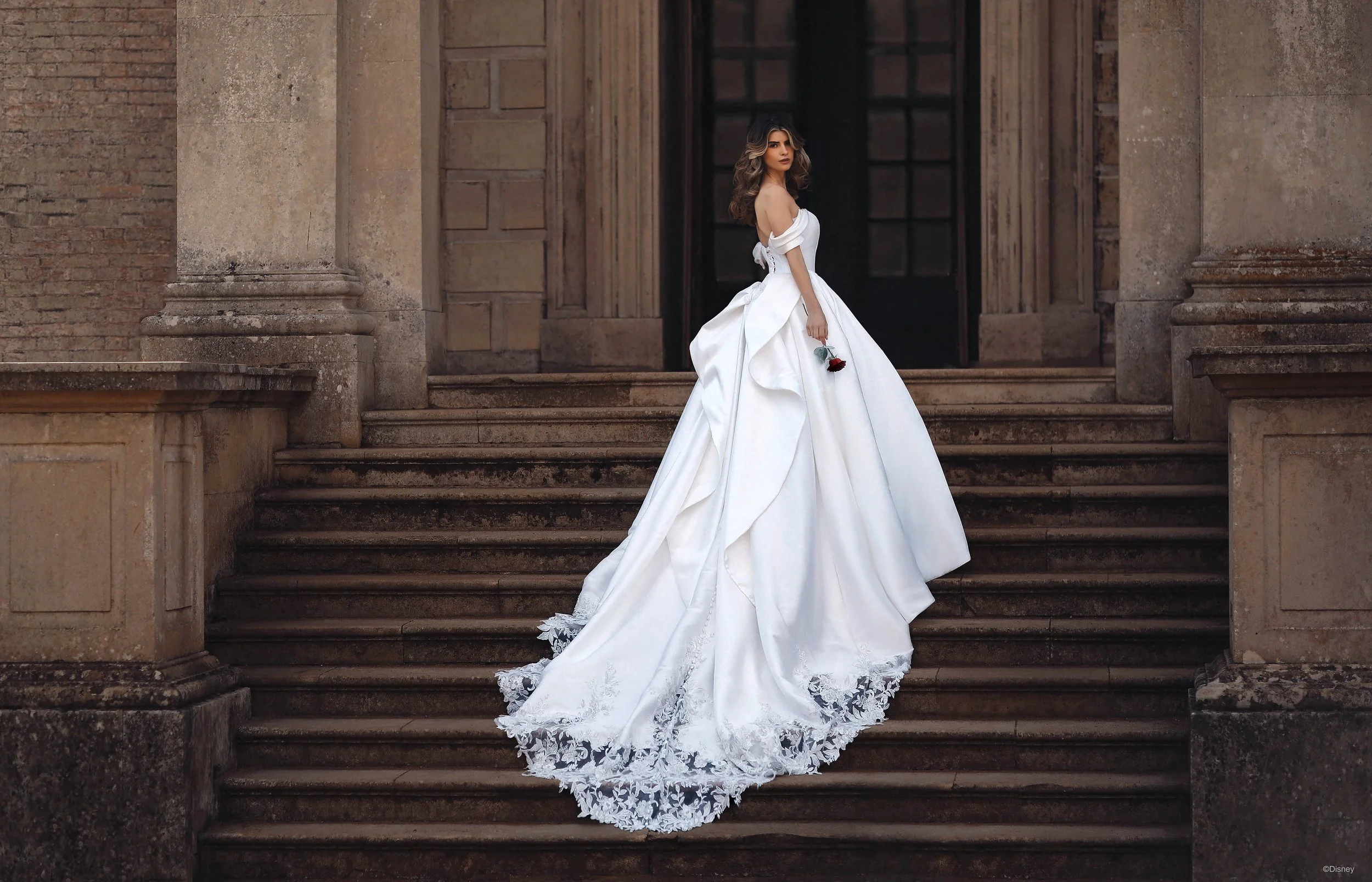 Basque Waist Wedding Dress